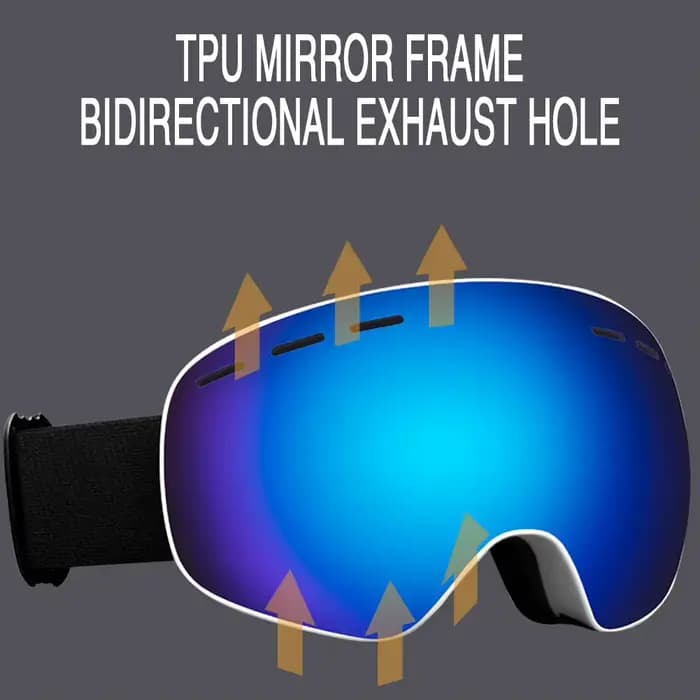 Lunettes de ski anti-buée coupe-vent pour snowboard