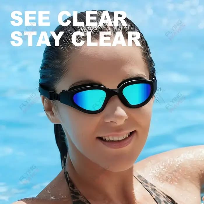 Lunettes de natation en silicone réglables rapidement pour femmes, hommes et adultes, anti-buée, anti-UV, pour piscine, plongée, lunettes de natation HD