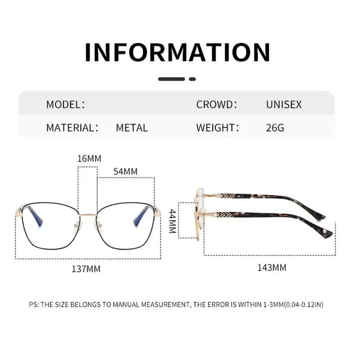 Lunettes de vue rétro pour femmes