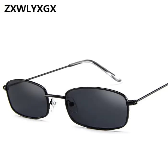 ZXWLYXG 2025 nouvelles petites lunettes de soleil rectangulaires femmes rétro marque concepteur rouge