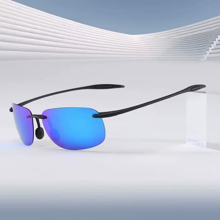 Lunettes de soleil de sport classiques sans bords pour hommes et femmes