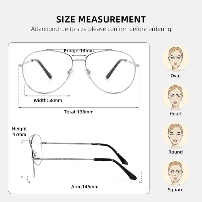 Lunettes pilote hommes tendance Film bleu