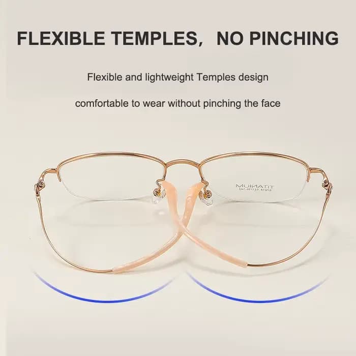 Haute qualité titane ultra-léger Vintage femmes montures de lunettes rétro luxe