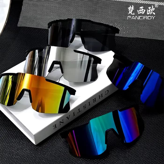 1/3/5pcs Lunettes de soleil sportives futuristes