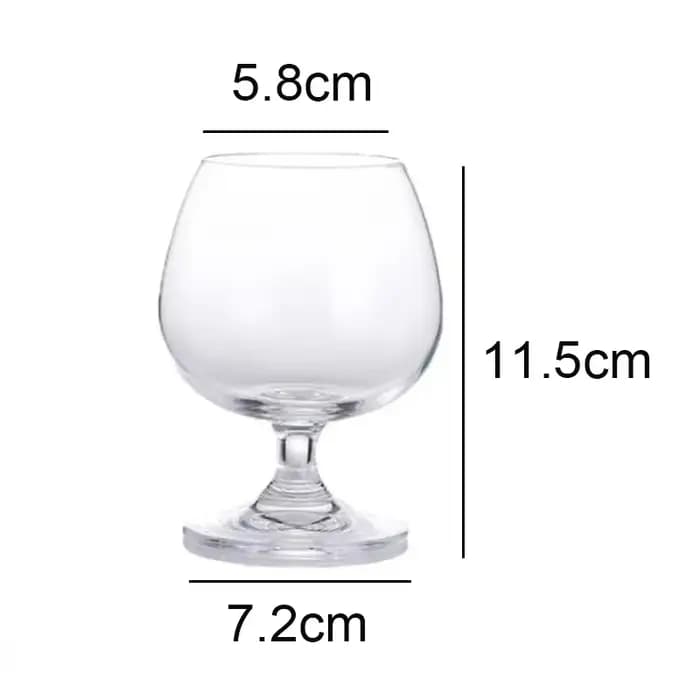 2 pièces ensemble 8.7oz 255ml pied court verre à vin rouge ensemble Bar vin étranger verres à Cocktail Transparent Cognac verre vin ustensiles
