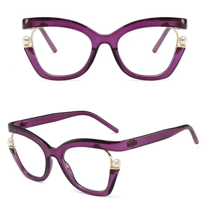Lunettes de soleil œil de chat arc-en-ciel pour femme
