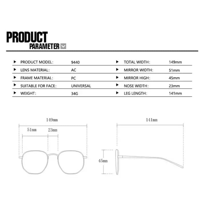 JAEVAR nouveau carré grand cadre lunettes
