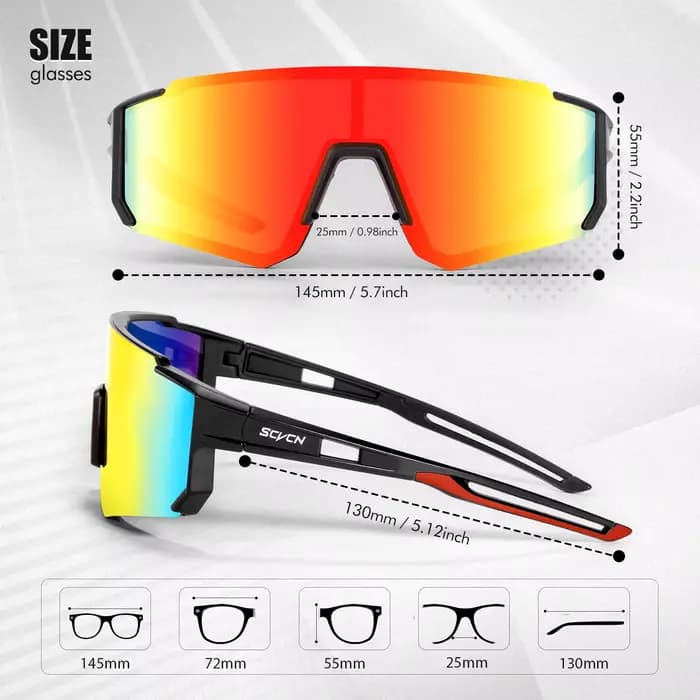 SCVCN lunettes de cyclisme