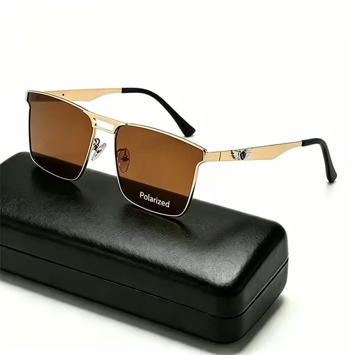 Lunettes de soleil polarisées Wing Square pour hommes et femmes