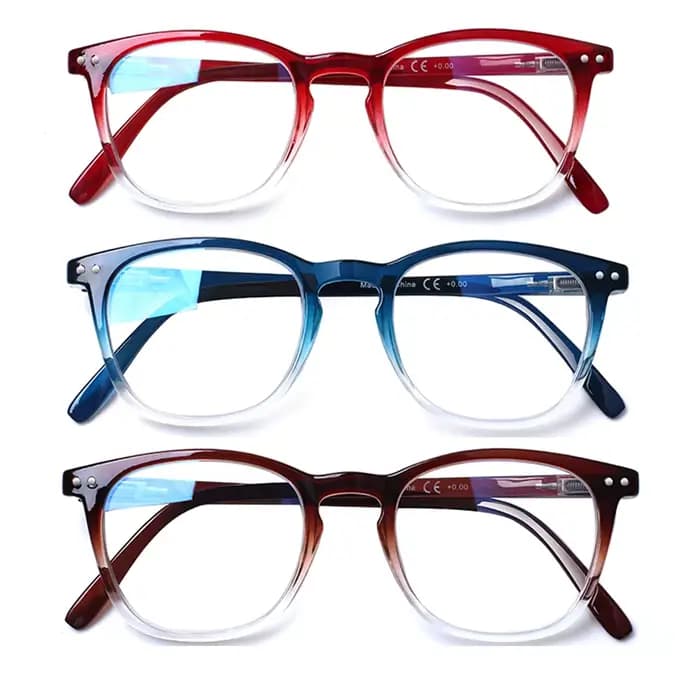 Henotin lunettes de lecture charnières de printemps hommes femmes à la mode lentille claire cadre carré