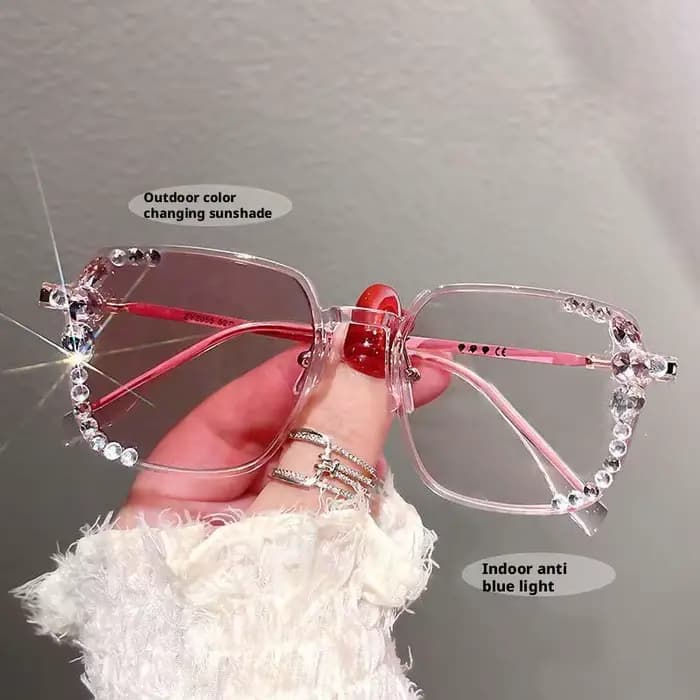 Lunettes de soleil à lumière plate pour femmes, couleur changeante, Style européen et américain, nuances de luxe légères, personnalisées, à la mode, nouvelle collection 2025