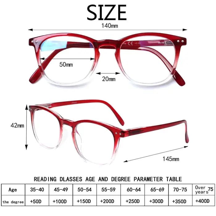 Henotin lunettes de lecture charnières de printemps hommes femmes à la mode lentille claire cadre carré