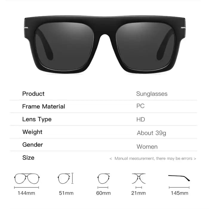 Lunettes de soleil myopie bleues hommes classique carré teinté myope ombre