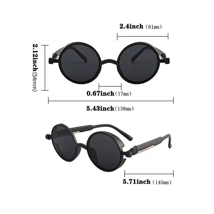 Lunettes de soleil Steampunk gothiques classiques pour hommes et femmes