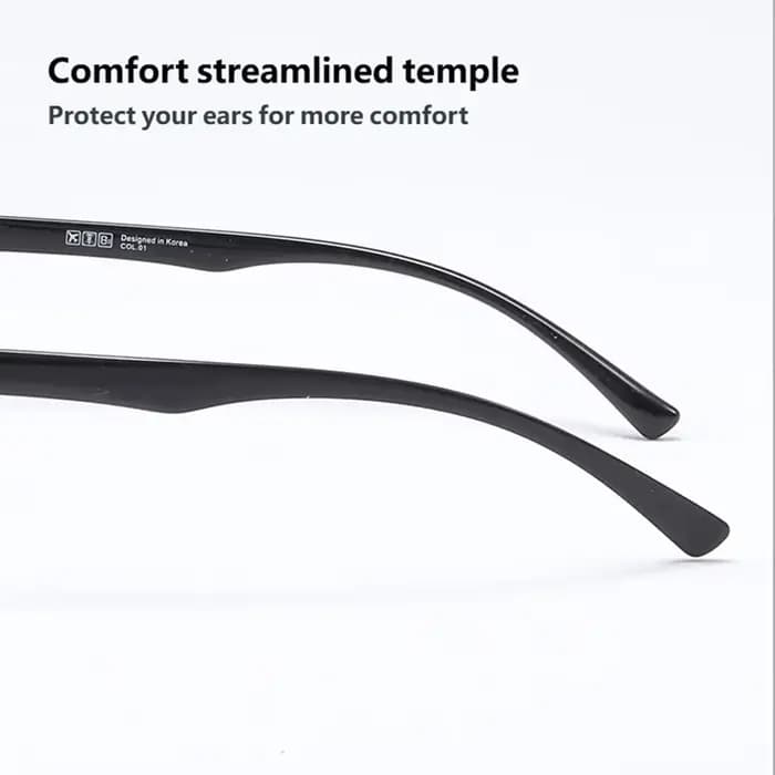 Lunettes carrées surdimensionnées pour grand visage TR90