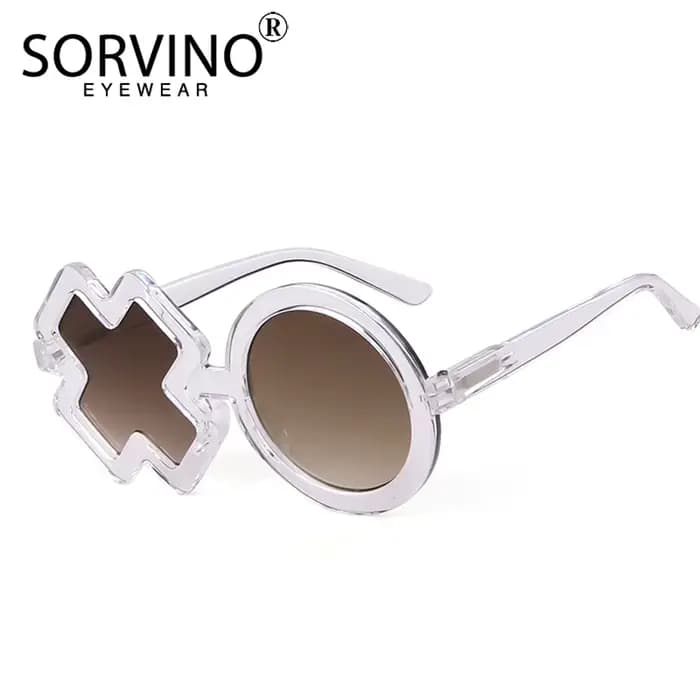 SORVINO mode lunettes de soleil irrégulières enfants XO en forme de marque concepteur