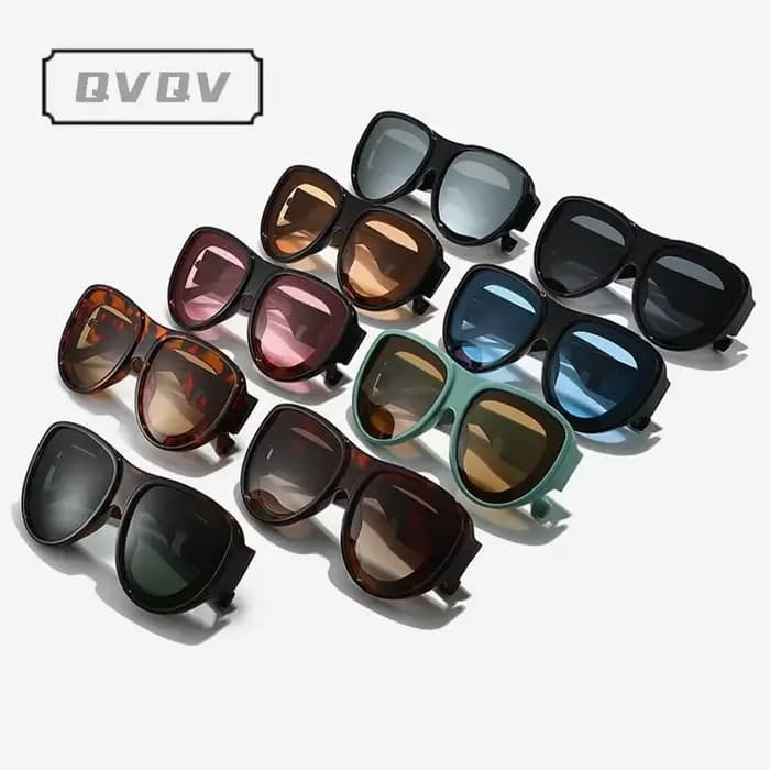 Lunettes de soleil rétro léopard surdimensionnées pour femmes