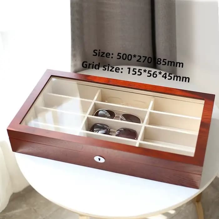 Étui à lunettes en bois
