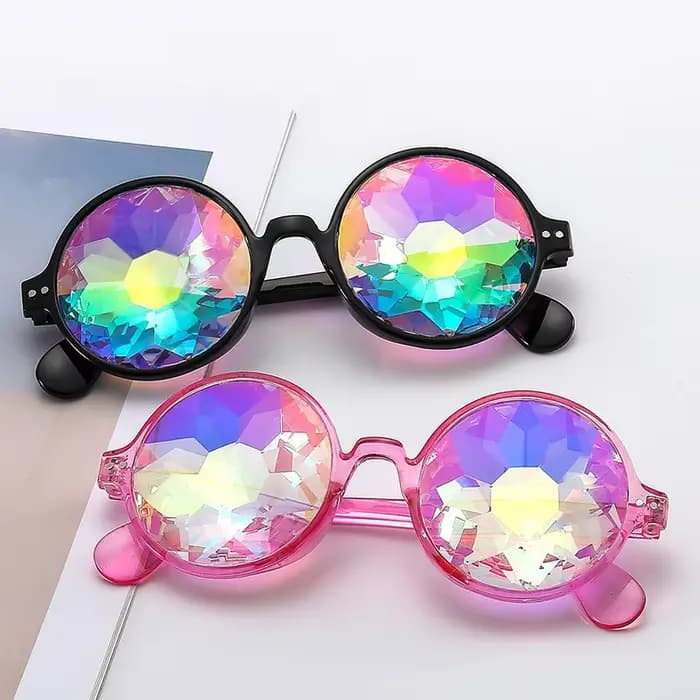 Lunettes Caleidoscope Colorées pour Femmes