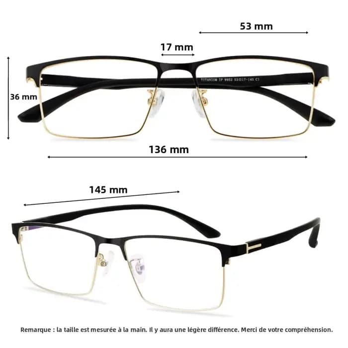Lunettes de lecture photochromiques pour hommes
