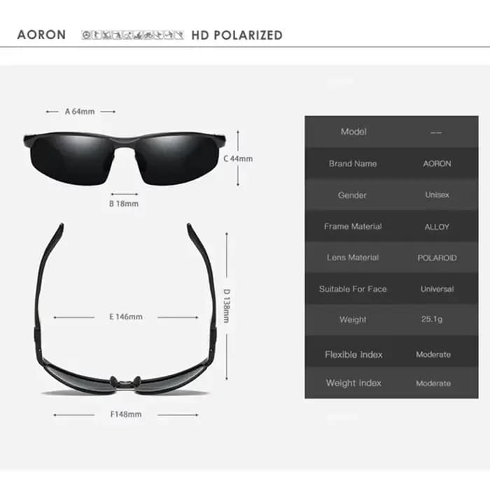 Lunettes de soleil polarisées pour hommes AORON