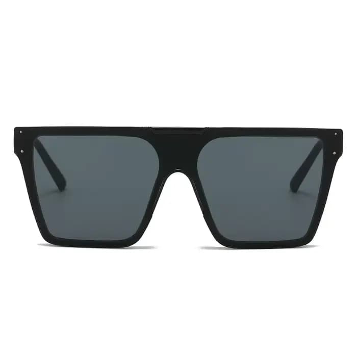 Lunettes de soleil vintage à grande monture carrée pour homme et femme