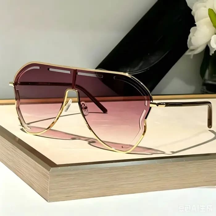 Lunettes de soleil oversize monobloc pour femme