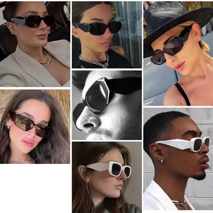 CRIXLAIS lunettes de soleil pour femmes marque de luxe Rectangle