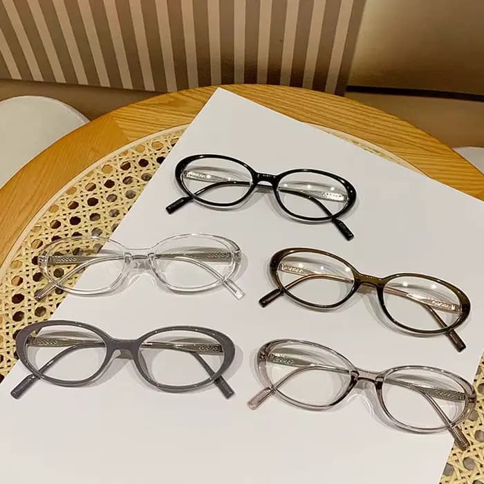 Lunettes de myopie photochromiques à monture ovale pour femmes