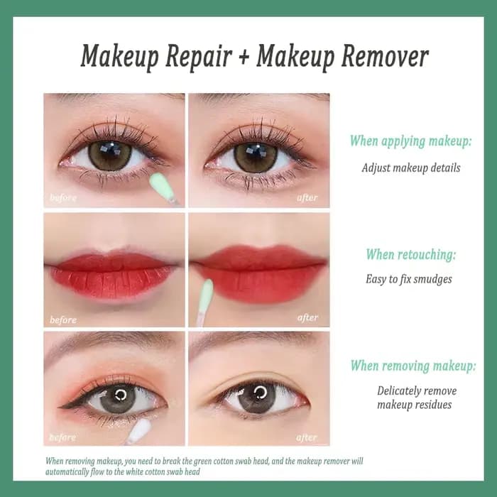 25 pièces/boîte coton-tige démaquillant bâton visage yeux lèvres maquillage détails nettoyage liquide eau Portable voyage soins de la peau