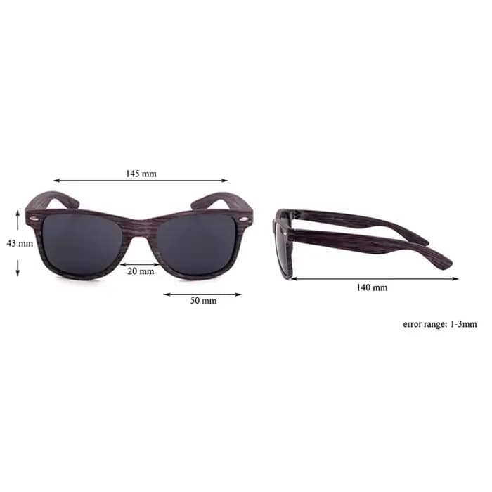 Lunettes de soleil en bois hommes