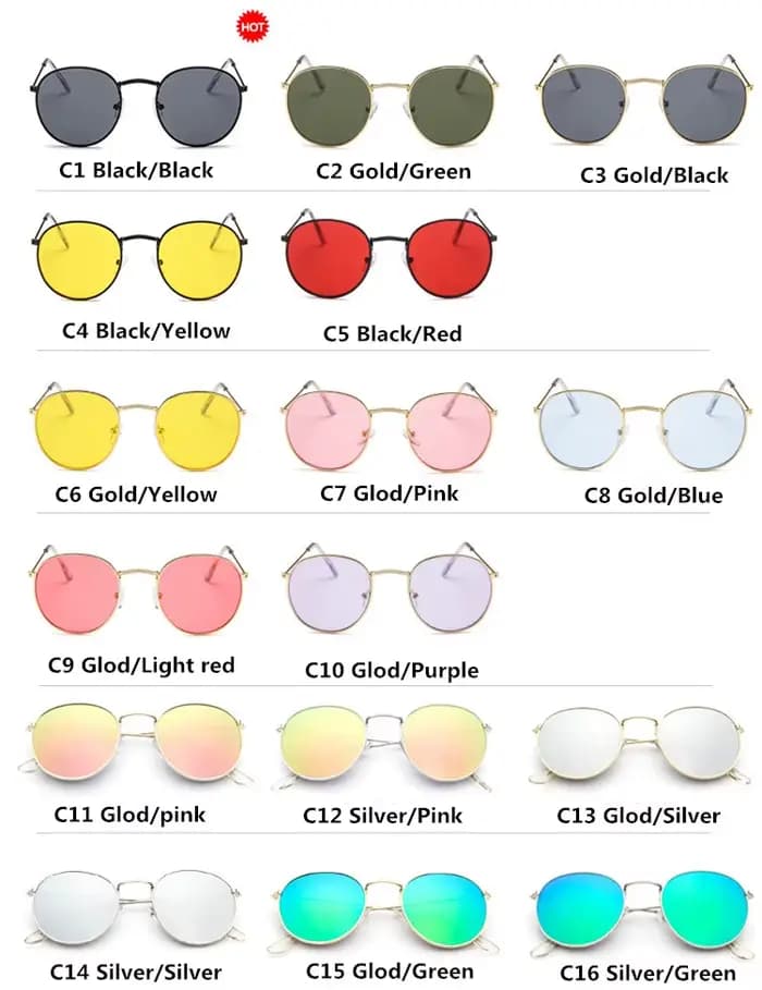 Lunettes de soleil miroir de luxe pour femmes et hommes