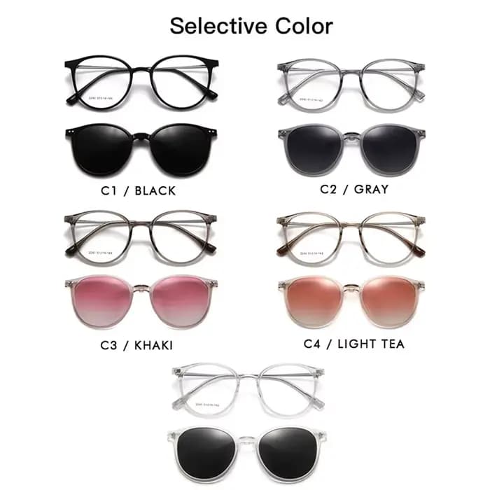 O-Q CLUB réinitialisation magnétique sur lunettes femmes conduite ycin ised ronde optique myopie