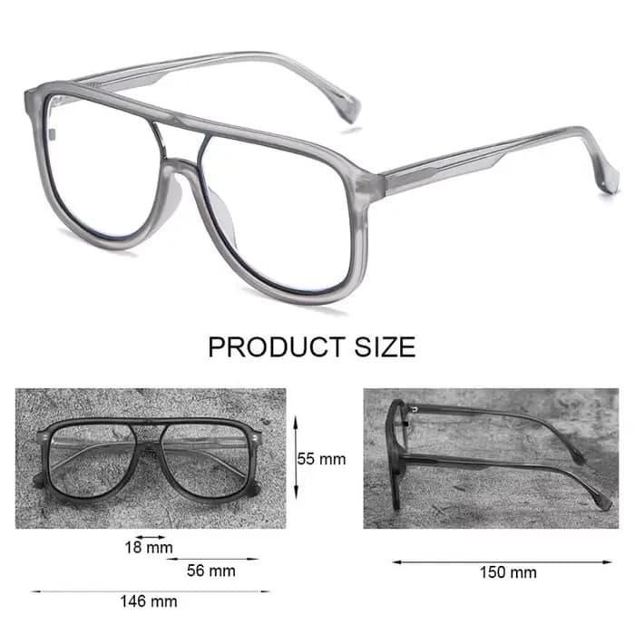 Fashoin grand cadre Anti lumière bleue lunettes