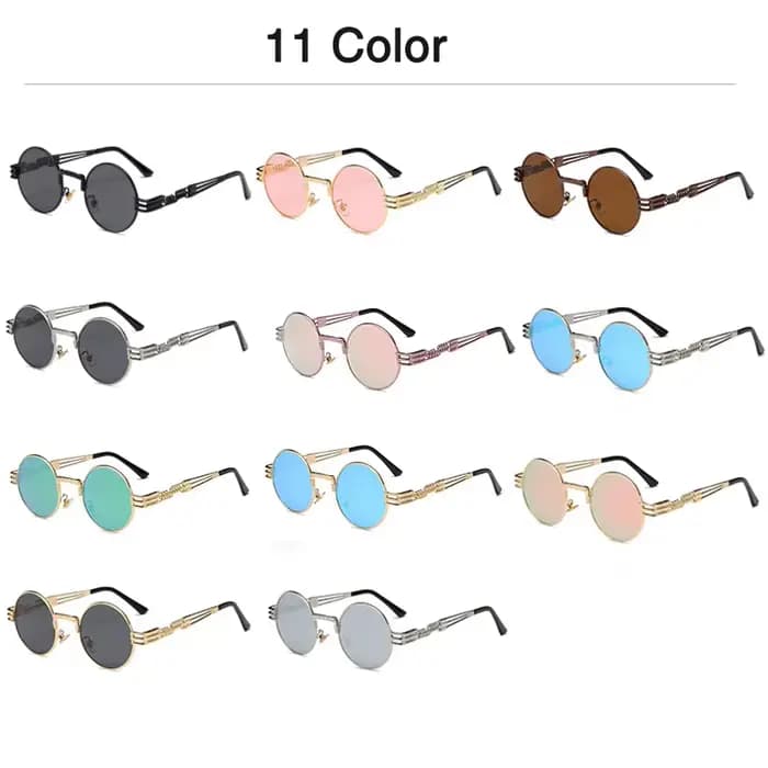 Lunettes de soleil Steampunk gothiques polarisées pour hommes et femmes