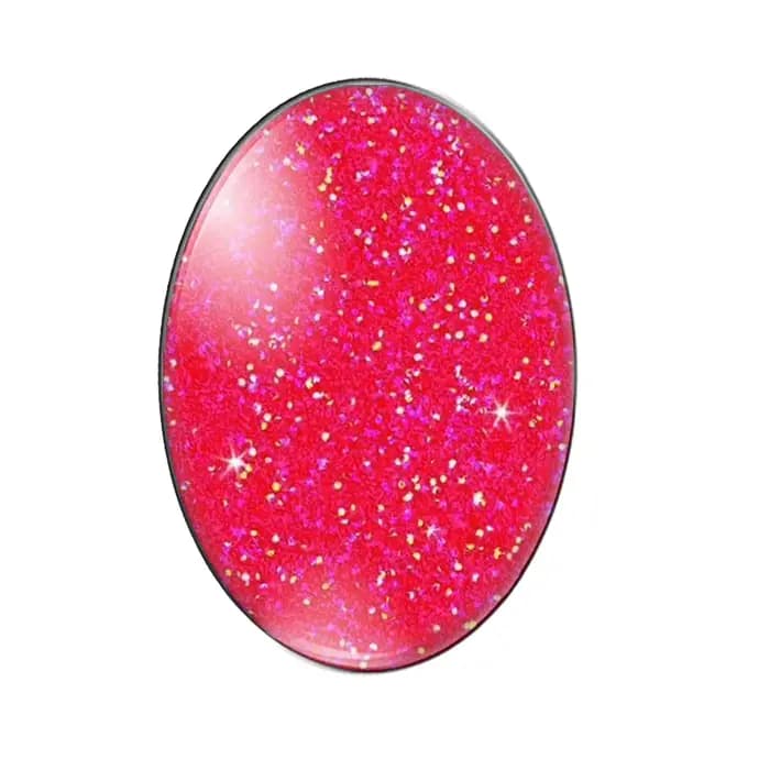 Nouveau cabochon photo ovale en verre, monochromatique, effet arc-en-ciel scintillant, 13x18mm/18x25mm/30x40mm, dos plat, pour la création de bijoux