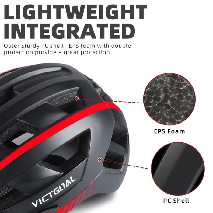 VICTGOAL MTB Casque de vélo Lunettes de protection solaire Hommes Femmes