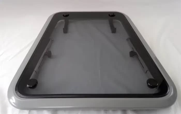 3 tailles globales carré fumée aluminium bateau trapèze trappe trou de vigne fenêtre verre trempé pour Marine, bateau, bateau, Yacht