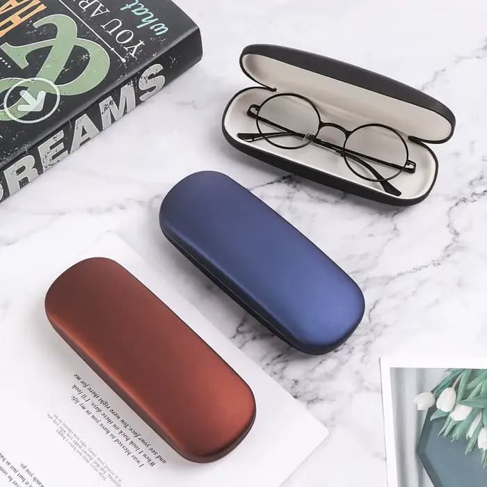 Boîte à lunettes rigide pour hommes et femmes