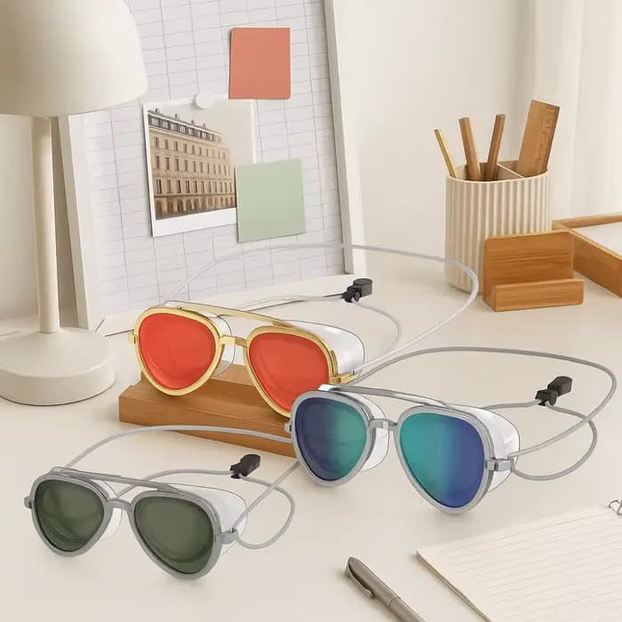 Lunettes de natation rétro unisexes pour adultes