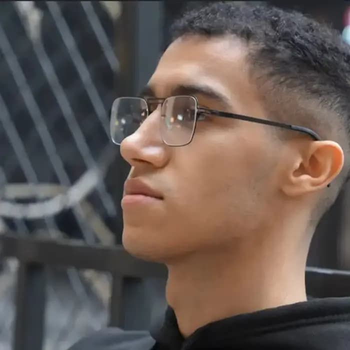 Lunettes carrées créatives