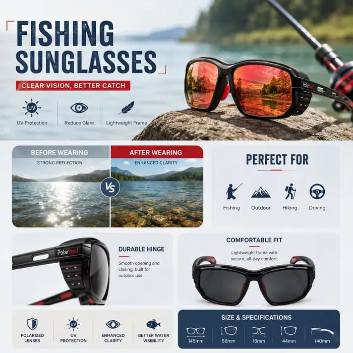 Lunettes de soleil polarisées pour hommes