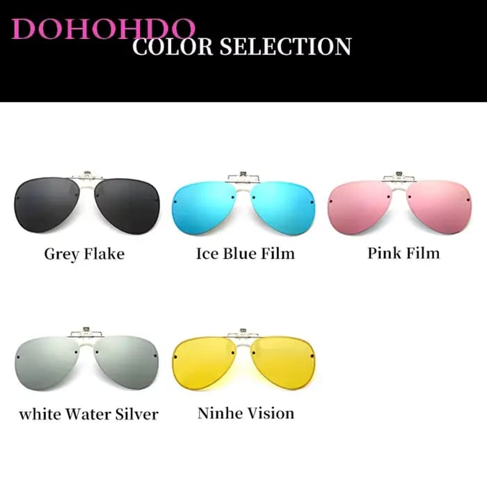 Lunettes de soleil polarisantes à clips pour hommes et femmes