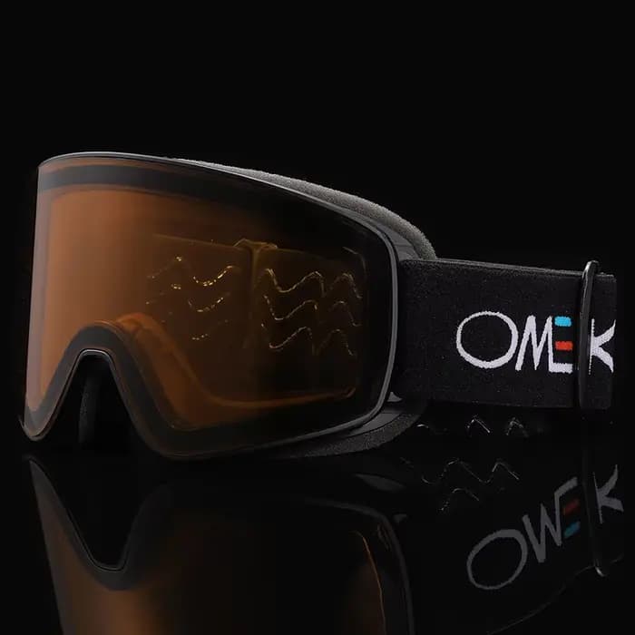 OMEKOL flambant neuf Double couche Anti-buée lunettes de Ski motoneige