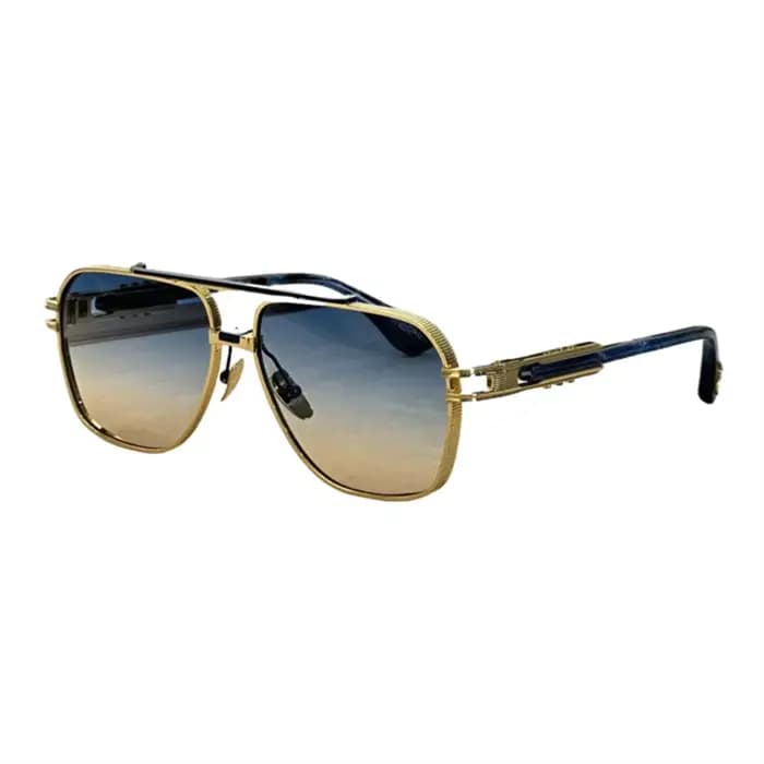 DT KUDRU DTS436-GLD-BLK lunettes de soleil de luxe pour hommes et femmes