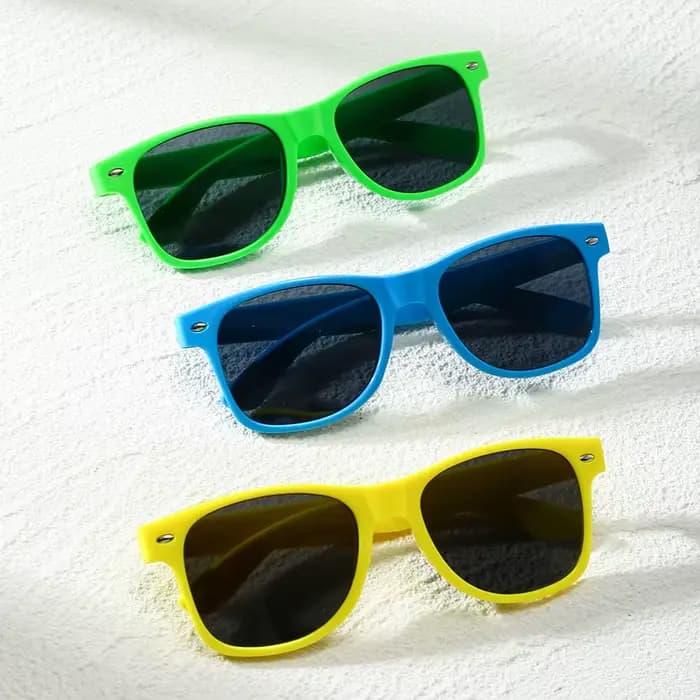 Lunettes de soleil colorées unisexes