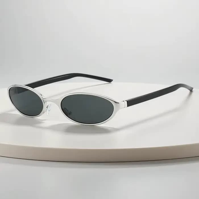 Lunettes de soleil ovales vintage pour femmes et hommes
