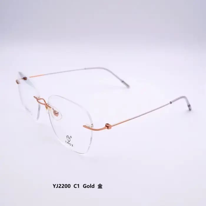 Montures de lunettes sans monture en titane pour grands visages