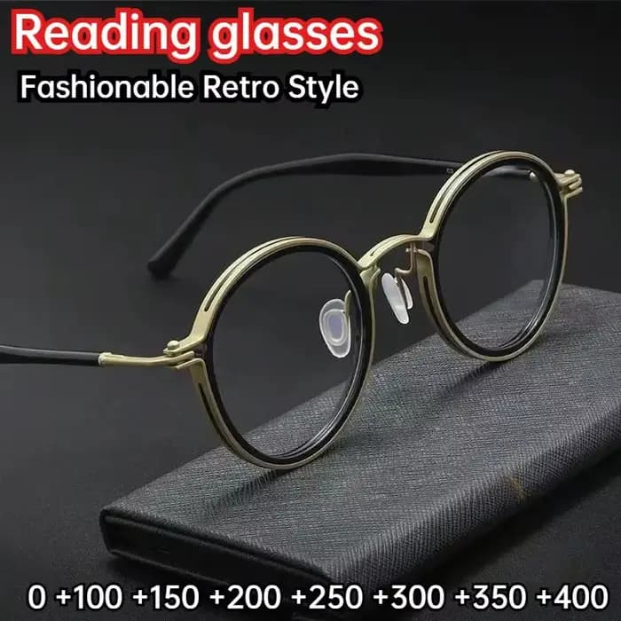 Lunettes de lecture Vintage Anti-lumière bleue pour hommes et femmes