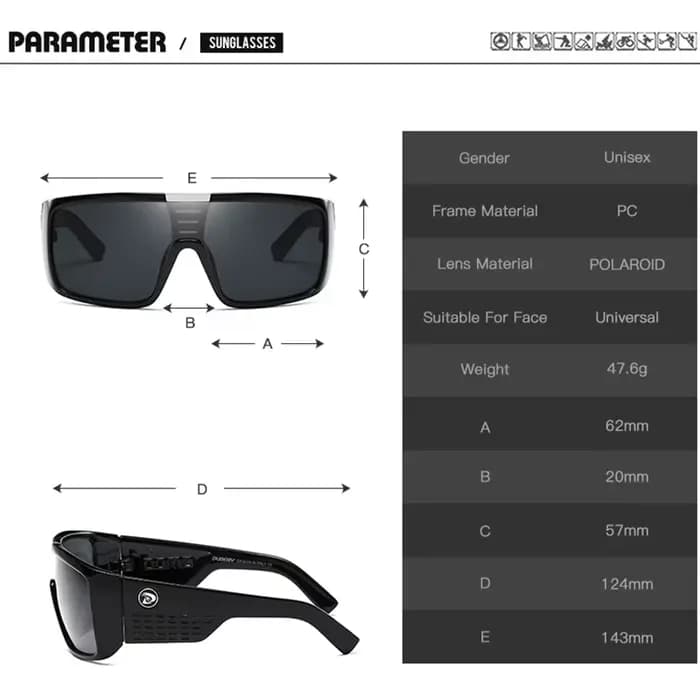 DUBERY lunettes de soleil hommes rétro mâle